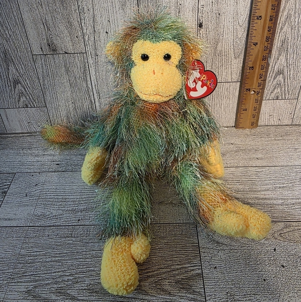 Ty Topsy Colorful Plush Monkey Toy